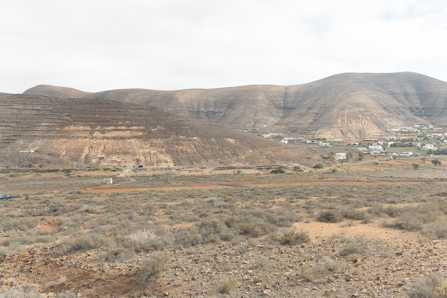 Vallebrón Fuerteventura. Foto trabajos rehabilitación del paisaje