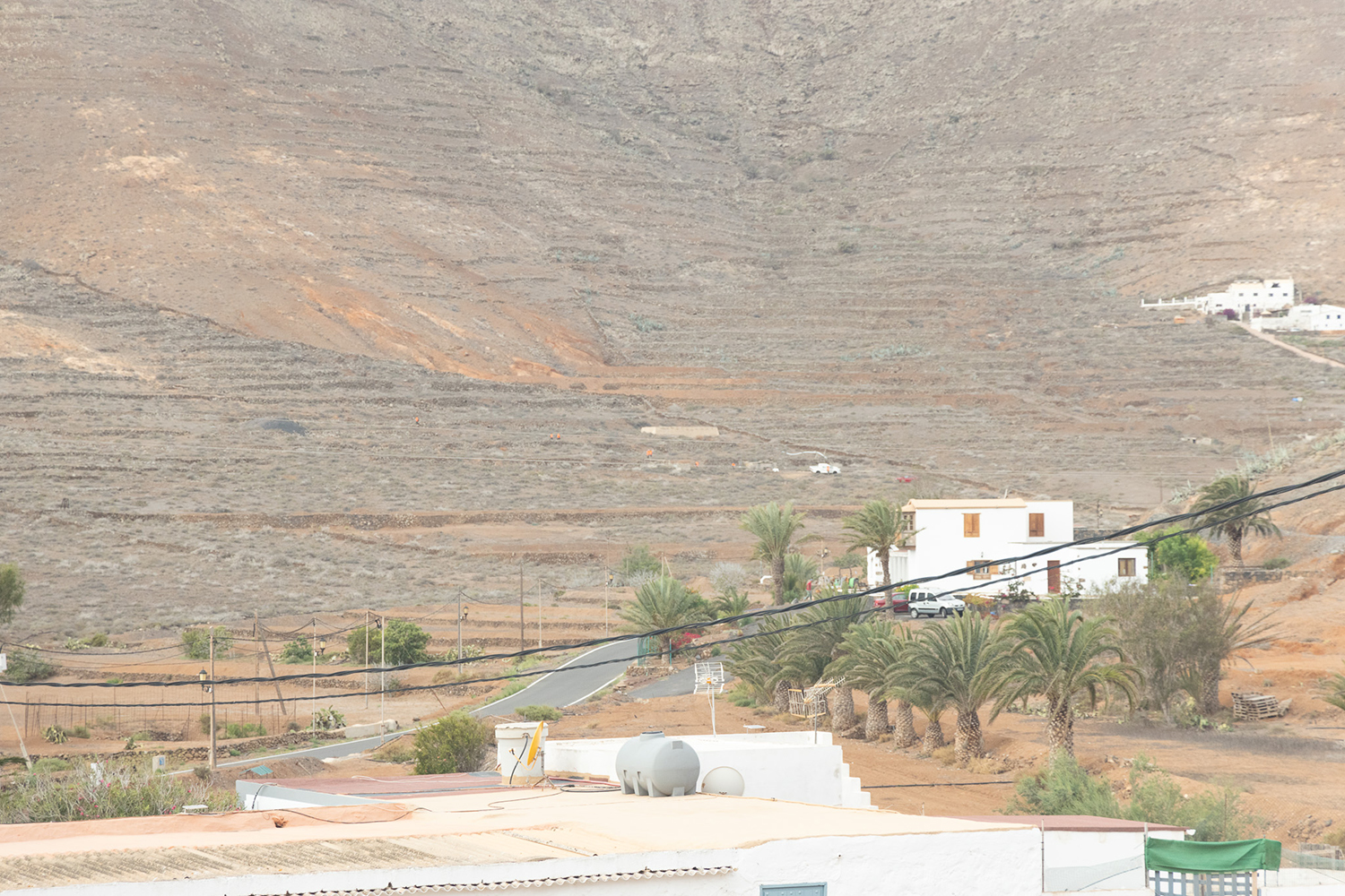 Vallebrón Fuerteventura. Foto trabajos rehabilitación del paisaje