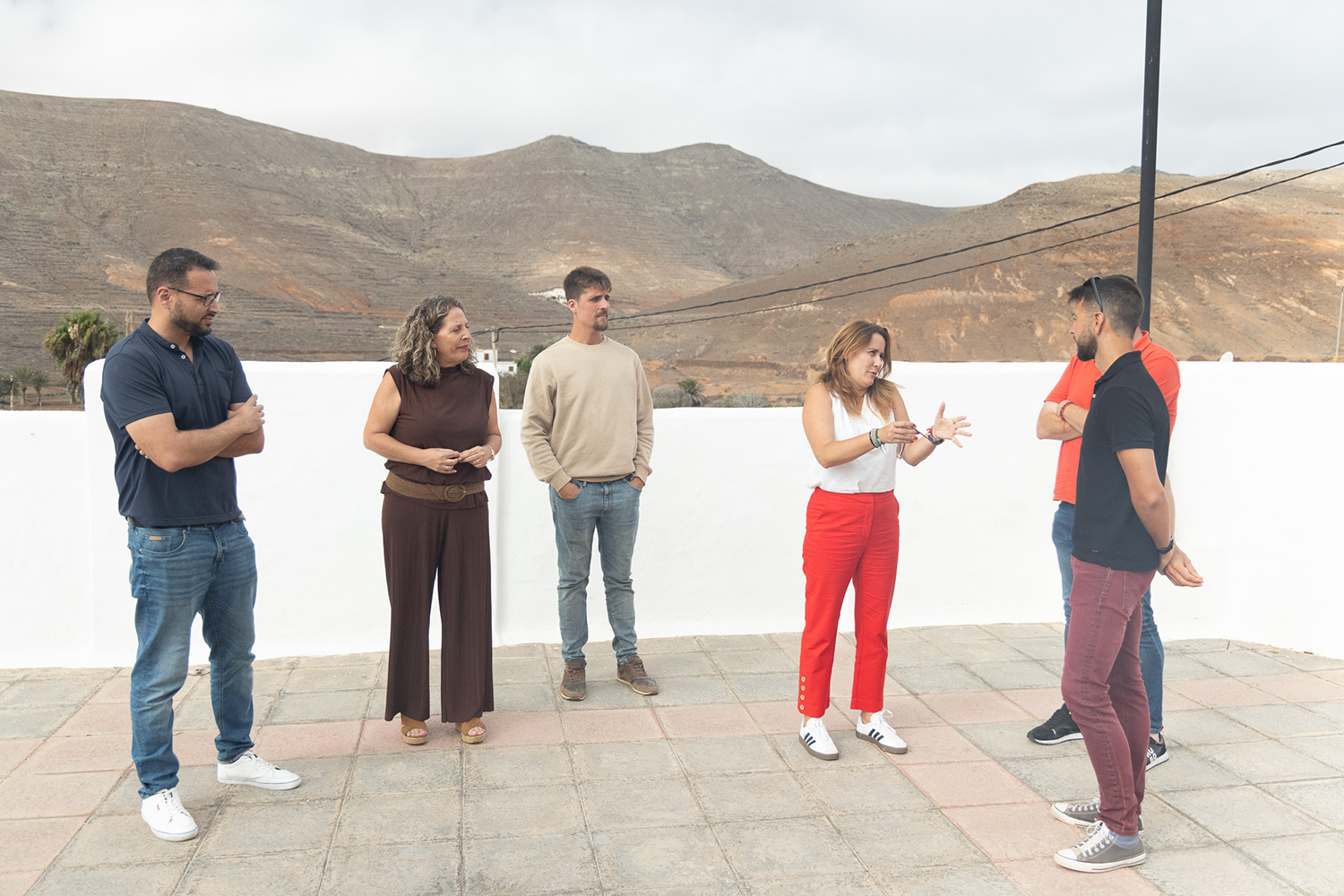 Vallebrón Fuerteventura. Foto trabajos rehabilitación del paisaje