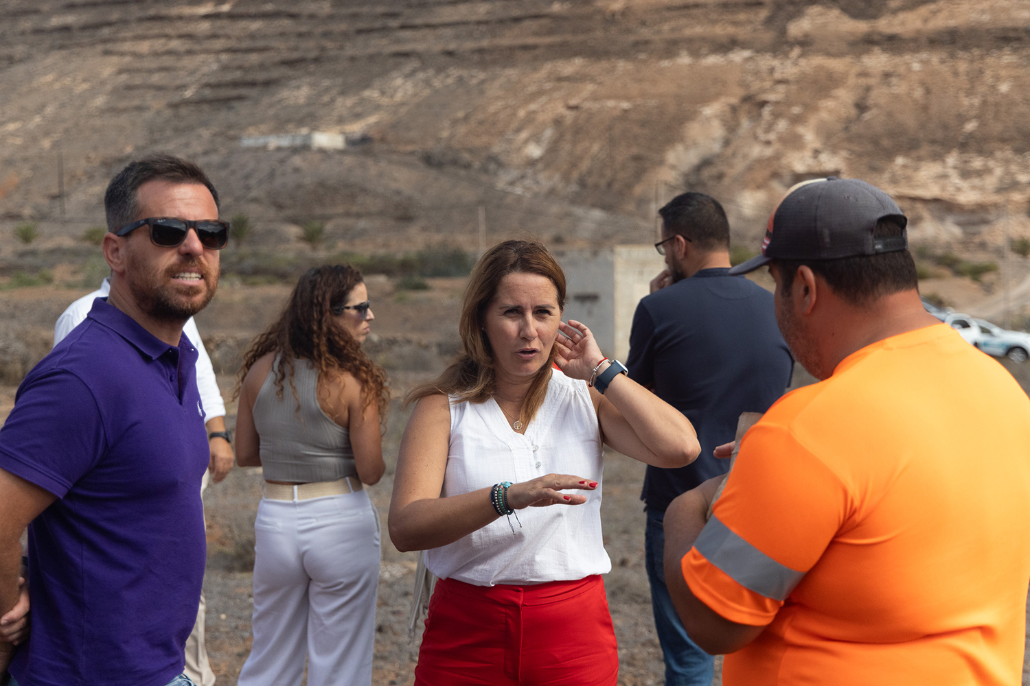 Vallebrón Fuerteventura. Foto trabajos rehabilitación del paisaje
